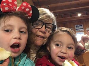 Boucher Boucher with two granddaughters